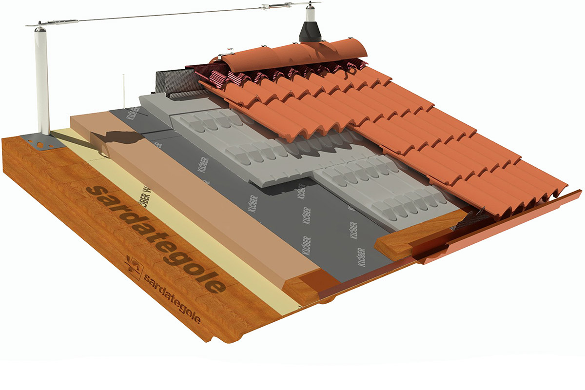 Sistema tetto con solaio in legno - Sardategole Maestrale